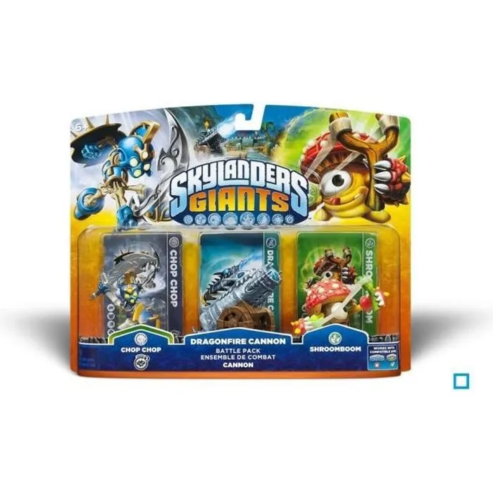 Pack de combat Skylanders - Activision - Chop Chop + Shroomboom + Canon - Blanc - Enfant - Skylanders-0