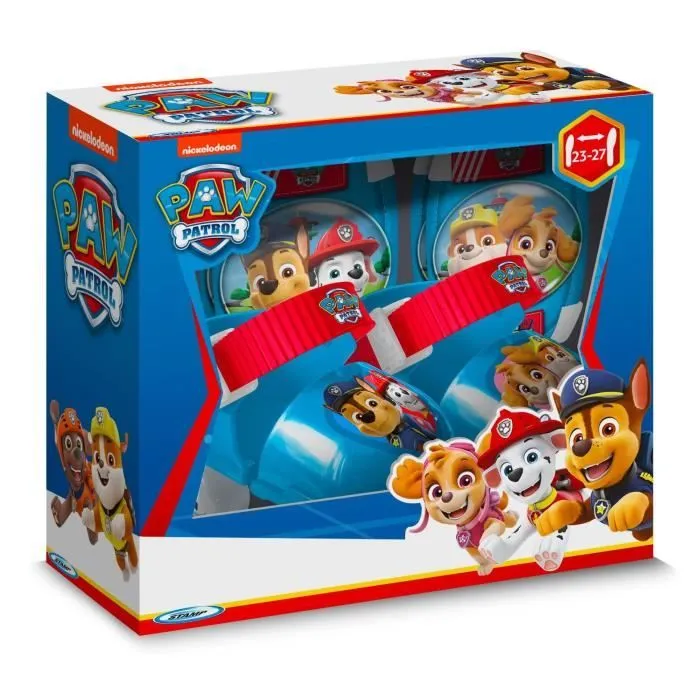 Set Patins à Roulettes et coudières/genouillères - ajustable du 23 au 27 - PAT PATROUILLE - PA450035-3