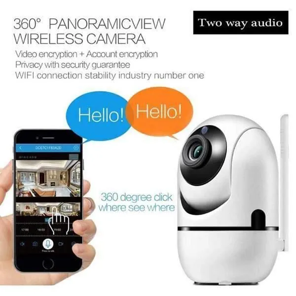 Babyphone vidéo bébé,Wi-Fi caméra Moniteur Bébé,1080P,avec détecteur de mouvement automatique à vision de nuit-2