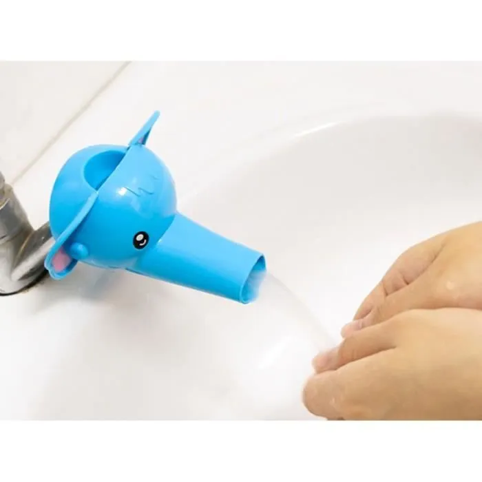 SHOP-STORY - Prolongateur de robinet en forme d’éléphant bleu-0