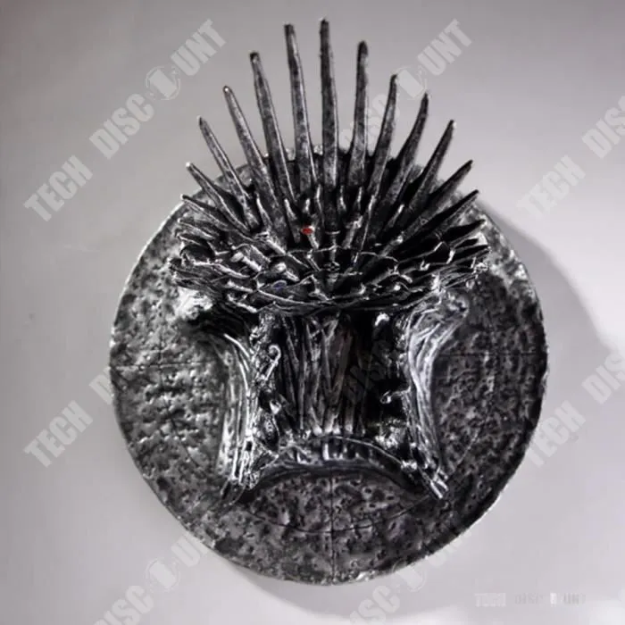 figurine trone de fer decoration realiste maison personnage miniature replica jouet collection chaise epee burea-2