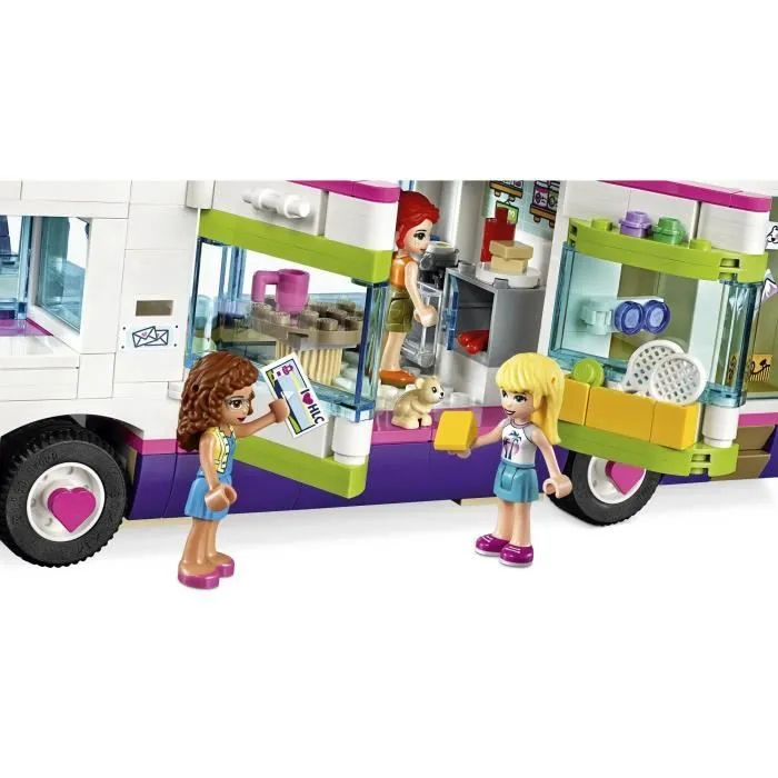 LEGO® Friends 41395 Le Bus de l’Amitié avec Maison de Poupée, Jouet avec Piscine et Toboggan, pour Enfant 8 ans et +-4