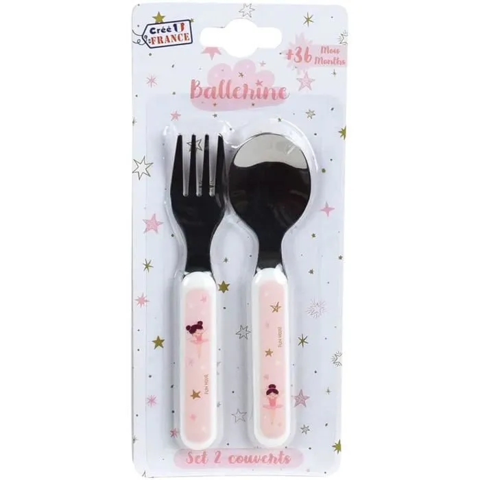 BALLERINE ENSEMBLE COUVERTS INOX (FOURCHETTE, CUILLERE)-1