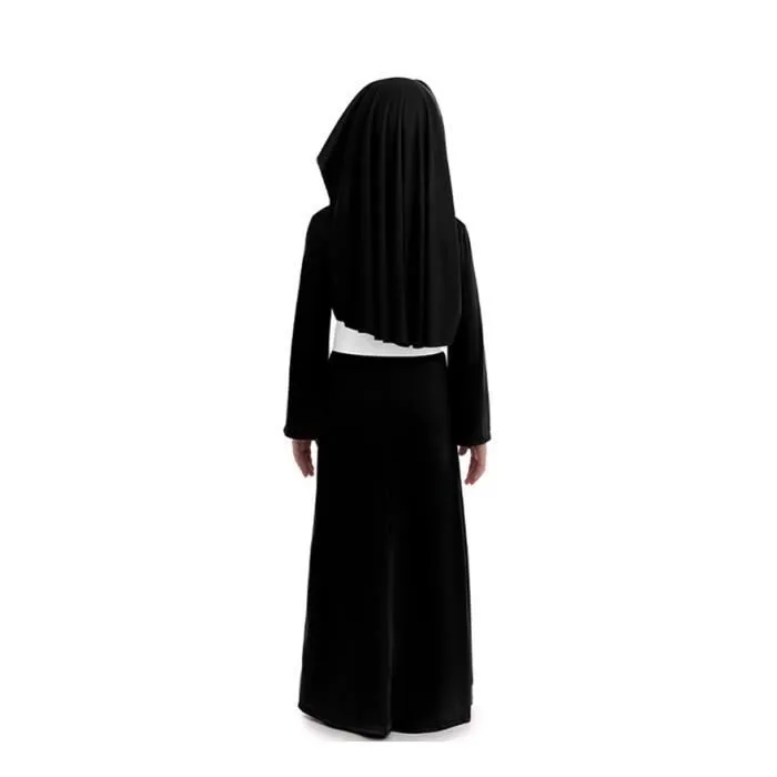 Partilandia Déguisement de nonne noire fille (7-9 ans)-2