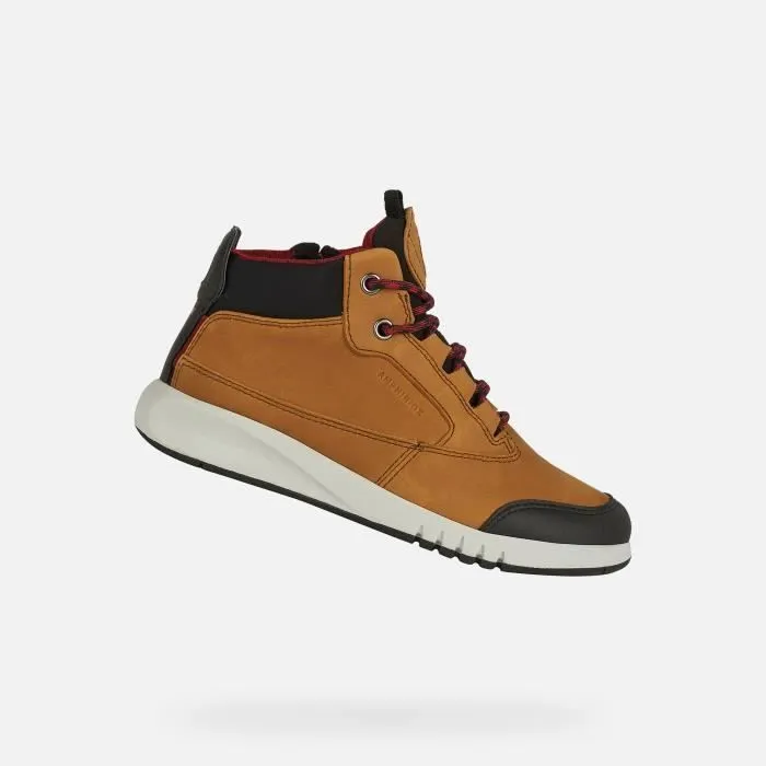 Bottes - GEOX - J AERANTER ABX - Marron - Textile - Imperméables Amphibiox™-0