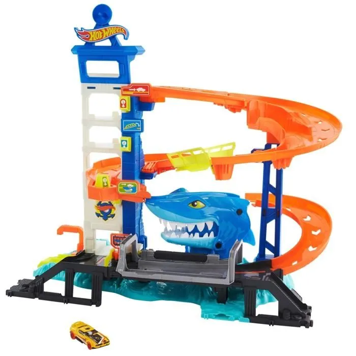 Playset - HOT WHEELS - Coffret attaque du requin - Garçon - Enfant - Hot Wheels-0