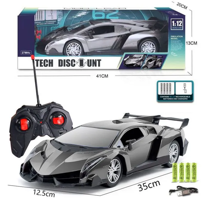 Voiture télécommandée pour enfants TD® 1:12, modèle de jouet de course télécommandé à quatre voies, dérive à grande vitesse-1