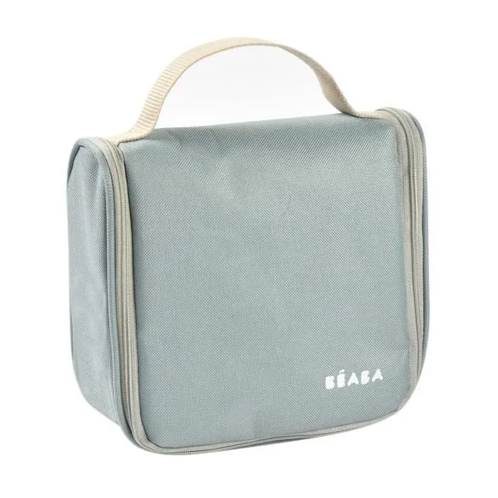 BEABA, Trousse de toilette bébé, nomade, 9 accessoires, vert sauge-4