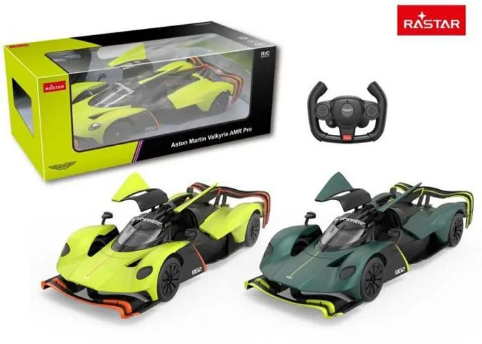 Rastar 1:14 modèle de voiture télécommandé Aston Martin Valkyrie AMR Pro chargement USB, 92106-0