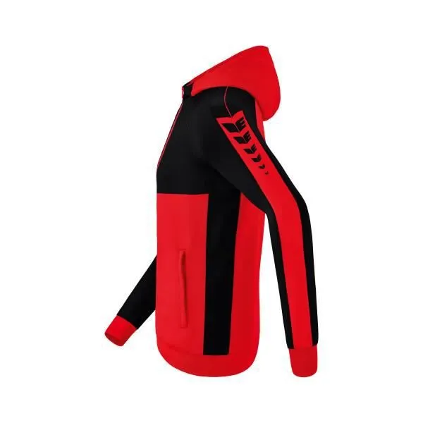 Veste de survêtement enfant Erima Six Wings - Rouge/Noir - Multisport-1