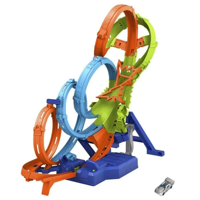 Hot Wheels-Coffret Ultra Crash Looping-Propulseur et voiture HXR70-0