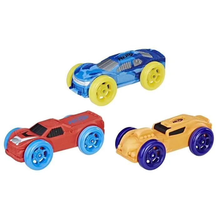 NERF NITRO - Recharges - Orange + Rouge + Bleue-0