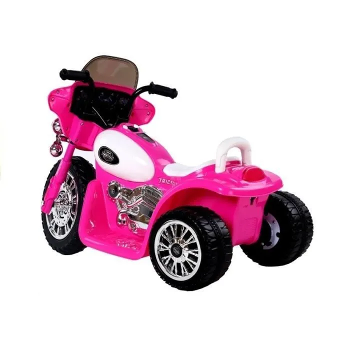 Moto électrique pour enfant Police JT568 Rose-3