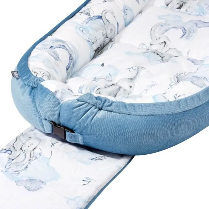 Bellochi Reducteur de Lit Bebe Cale Bebe pour Lit Cocon Bebe - 100% Coton 90 x 60cm - Nid de Bebe Baby Nest – JAMBO-2