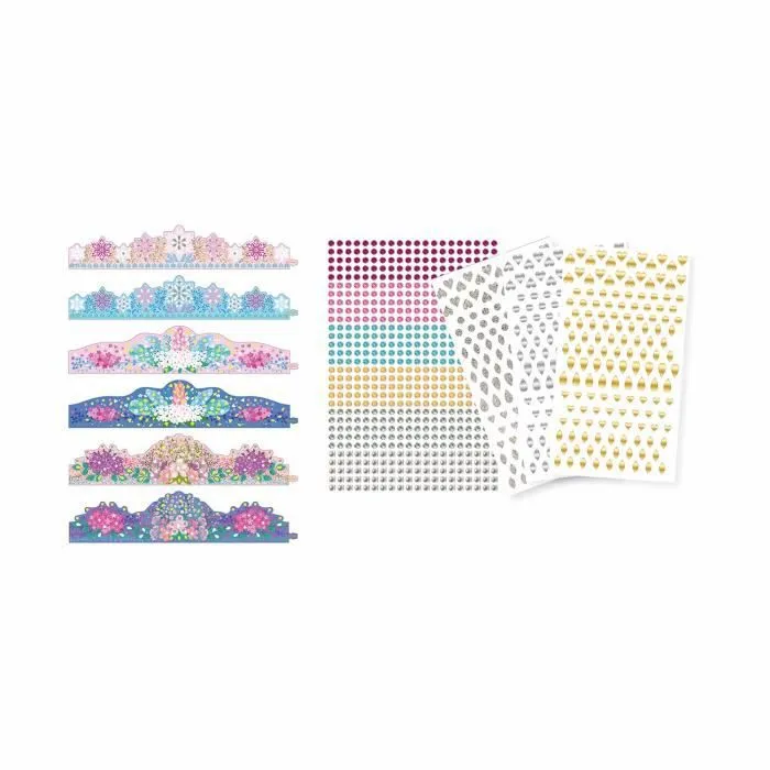 Lot de 6 couronnes de Princesses à décorer - SYCOMORE - Loisirs créatifs - Pour enfants à partir de 4 ans-1