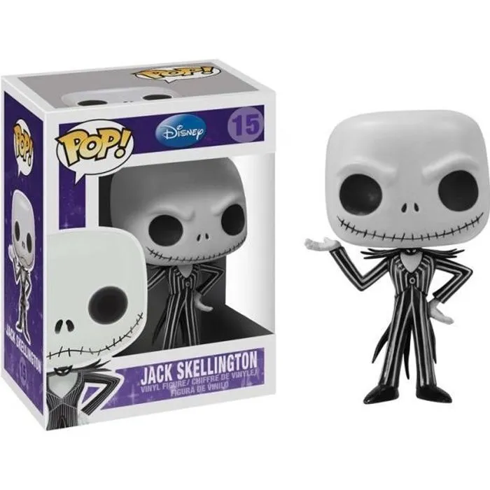 Figurine - Funko Pop! - L'Etrange Noël de Monsieur Jack - Jack Skellington - Noir et gris - 10 cm-0