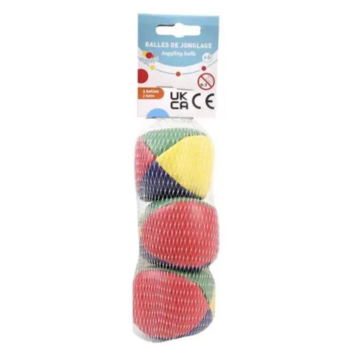 Balles de jonglage - MGM - Set de 3 - Colorées - Prise en main agréable - Rebond limité-0