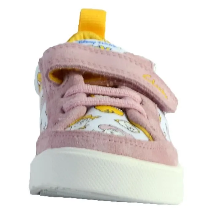 Basket Cuir Clarks Bebe City Howdy T - Combi Rose - Fermeture A lacets - Rond-3
