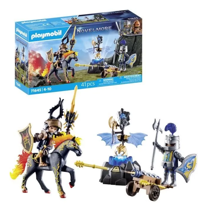 PLAYMOBIL 71645 Duel de chevaliers, Les chevaliers Novelmore, 41 pièces, Dès 4 ans-0