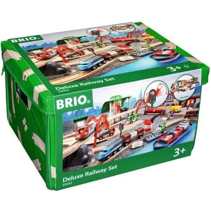Circuit de Chemin de Fer Deluxe BRIO World - Ravensburger - 87 pièces - Dès 3 ans-0