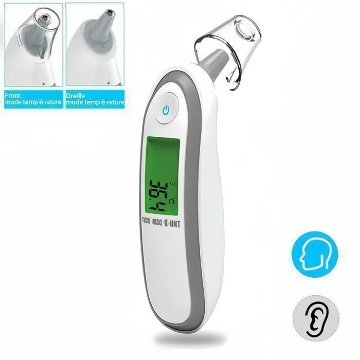 Thermomètre Frontal et Auriculaire Infrarouge Zentavo Affichage Numérique Médical Professionnel Bébé Enfant Mesure température-0