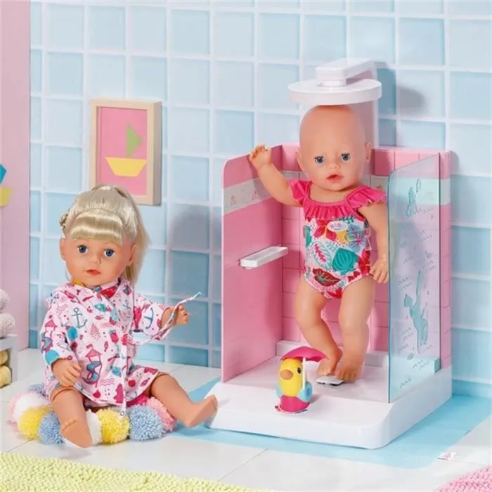 Douche - ZAPF CREATION - Baby born - Électronique - Réglable - Accessoires inclus-0