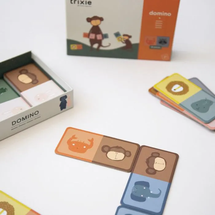 Jeu de société - Trixie - Domino junior - 24 pièces - Éducatif - Mixte - Intérieur-0