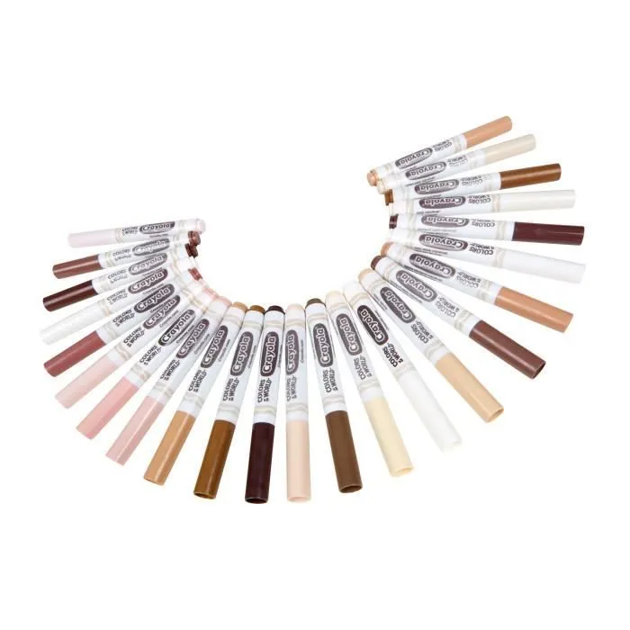 CRAYOLA - COLOURS OF THE WORLD - LOT DE 24 FEUTRES POINTE MAXI, ASSORT-3