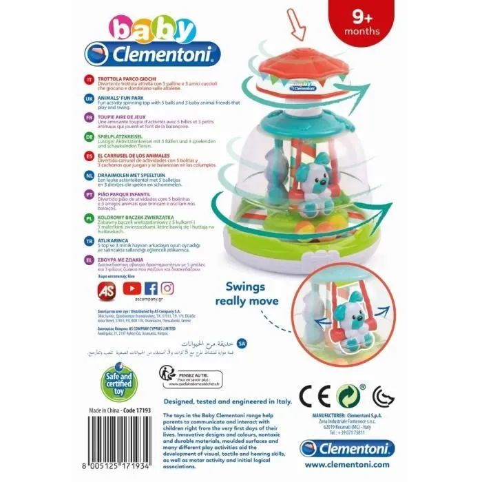 Manège à billes des animaux - Baby Clementoni - Mixte - Beige - A partir de 6 mois-3