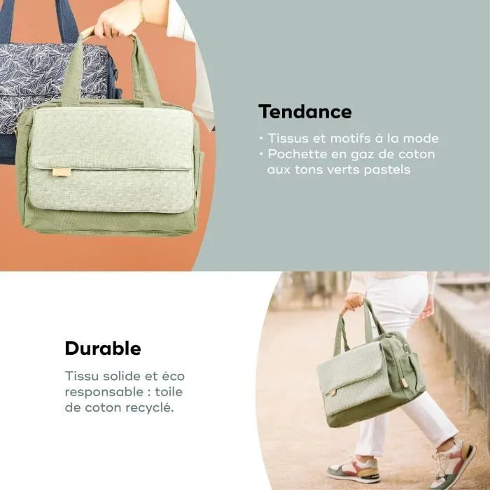 Babymoov Sac (à langer) Day to Day - Tendance et Fonctionnel, Capacité 23L, Nombreuses poches, 6 Accessoires inclus, Abstract-4