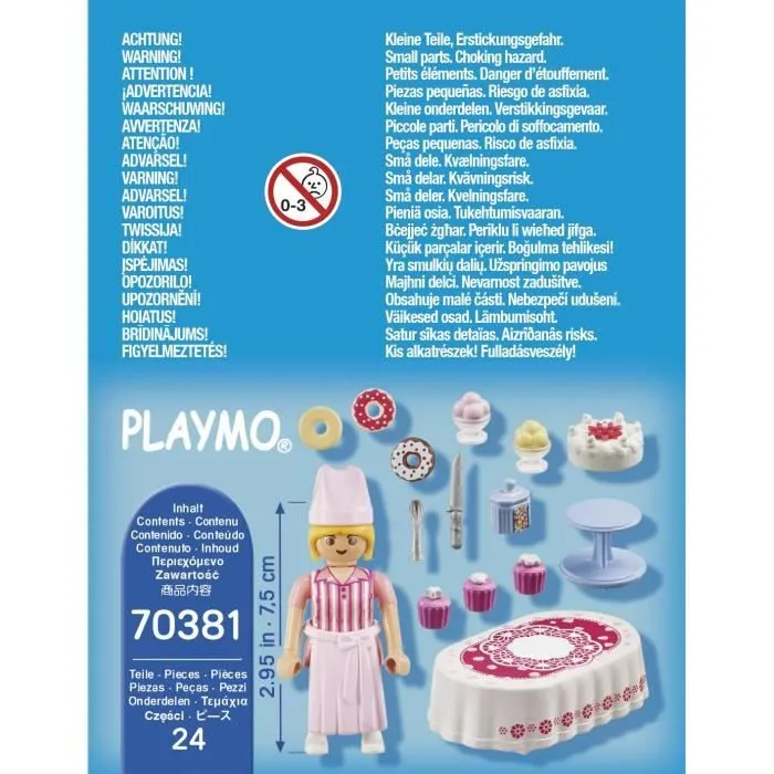 PLAYMOBIL - 70381 - Pâtissière - Enfant - Polypropylene - Playmobil City Life - Mixte-4