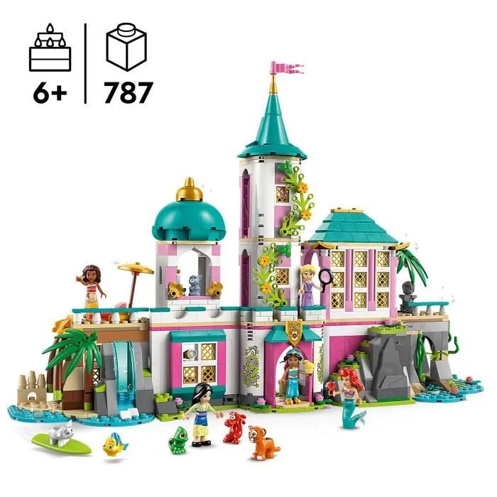 LEGO Disney 43267 Le Château des Princesses et les Animaux Royaux - Jeu Fille dès 6 ans-1