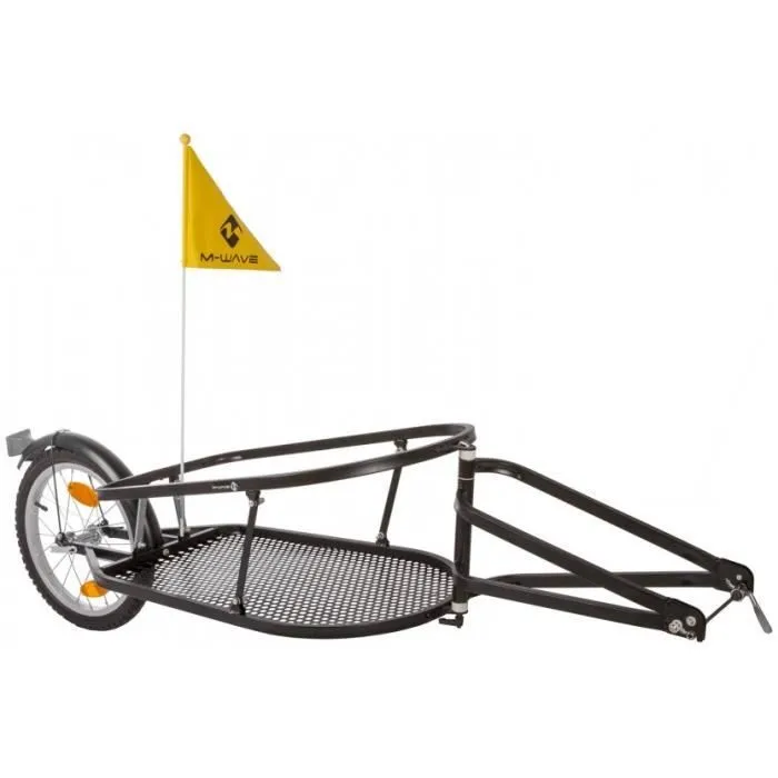 Remorque vélo pliable M-Wave 16 pouces - Noir-0