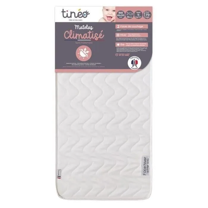 Matelas bébé Climatisé TINEO 60x120 cm-1