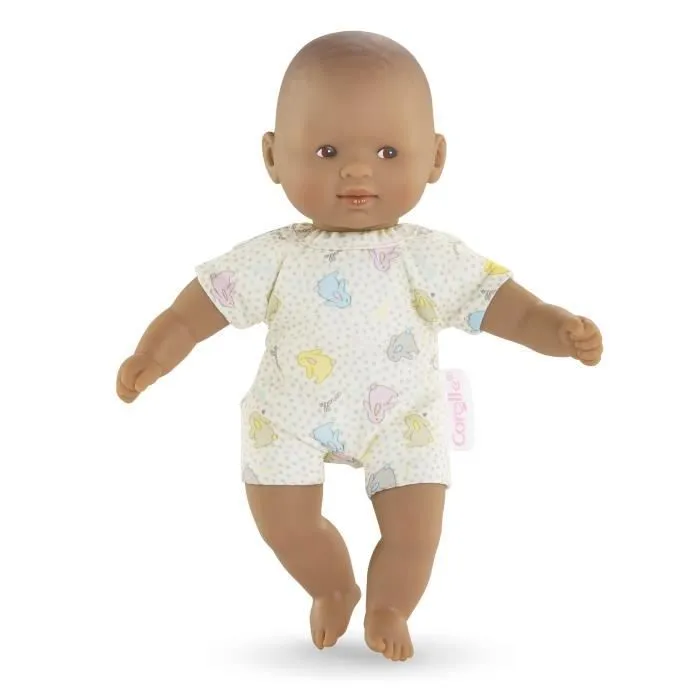 Poupon Mini Calin - COROLLE - Lapins Yeux Marron - 20 cm - Senteur de vanille - Corps souple-1