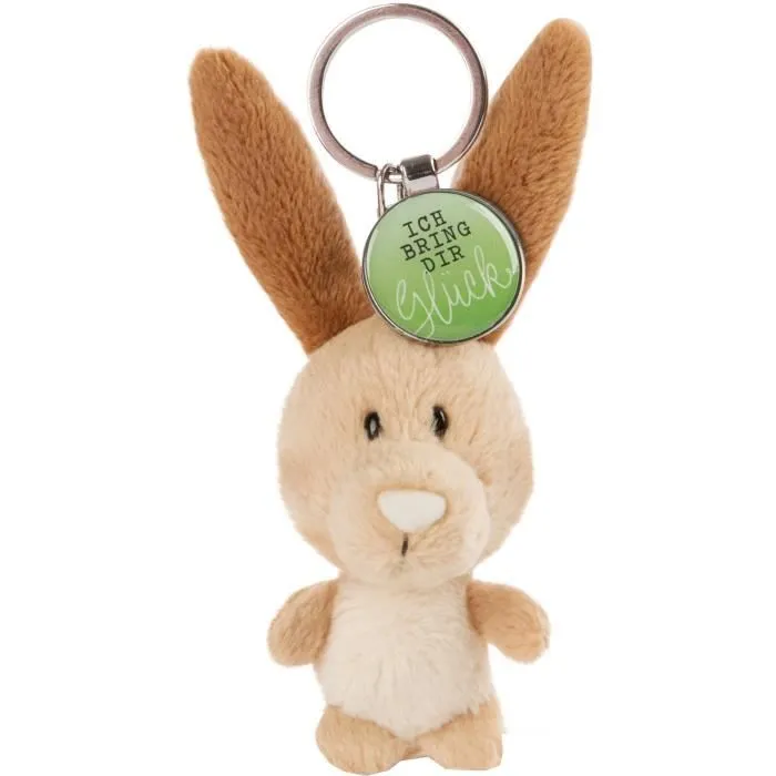 Porte-clés - Nici - Ich bringe dir Glück - Lapin en peluche - 7 cm - Mixte - 3 ans et plus-0