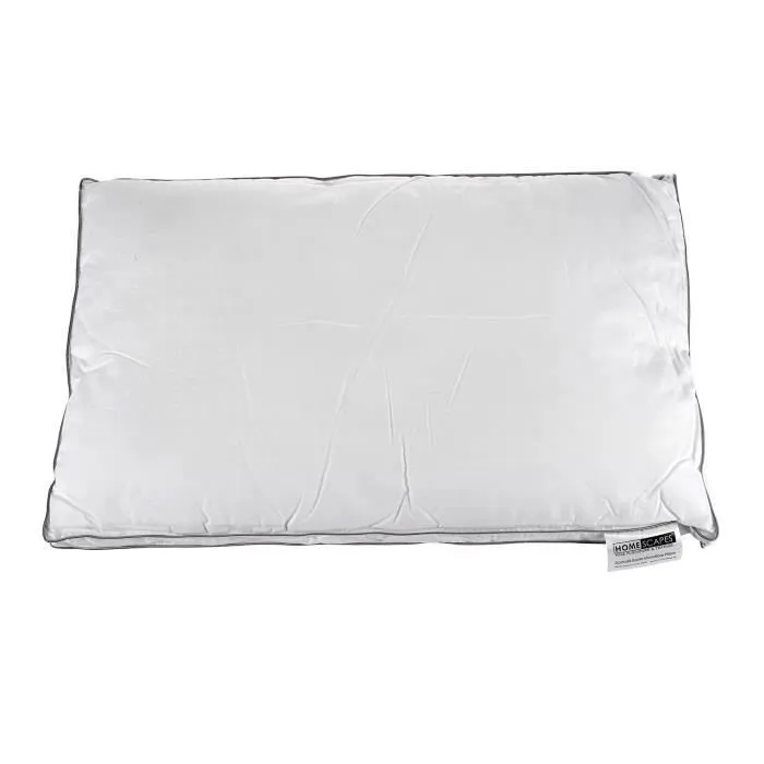 Oreiller rectangulaire - HOMESCAPES - 50 x 75 cm - 100% Microfibre - Coton damassé - Hypoallergénique-2
