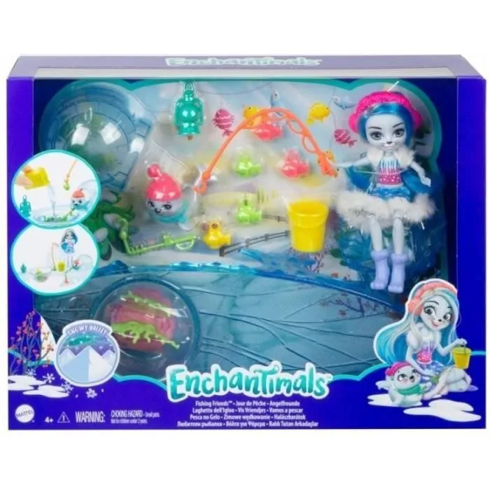 Enchantimals - MATTEL - Coffret Jour de Pêche avec mini-poupée Sashay Phoque et accessoires-2