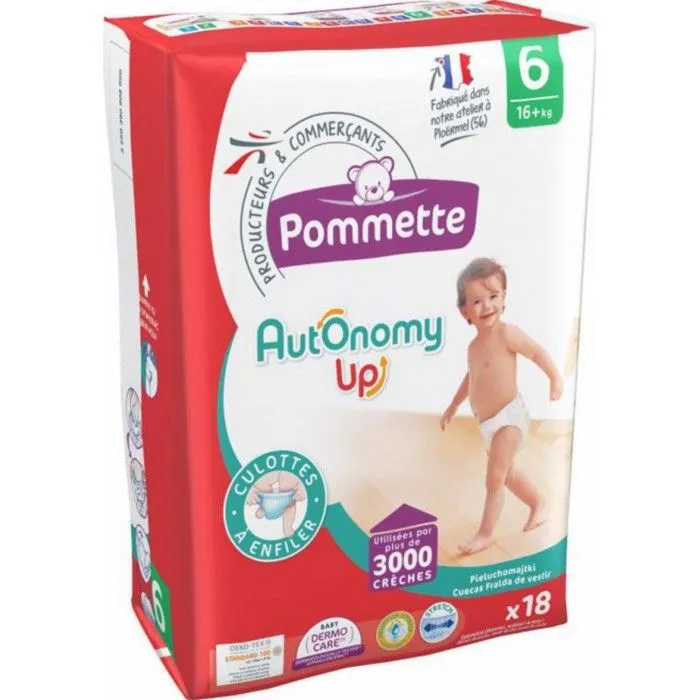 POMMETTE AUTONOMY Culottes à enfiler.Taille 6 +16Kg x18-0