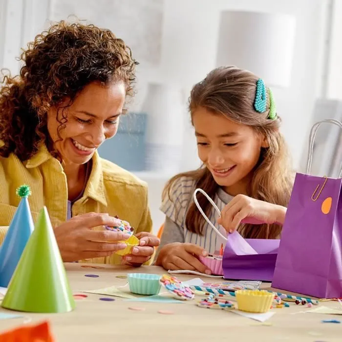 LEGO® DOTS 41926 Kit Créatif de Fête avec Cupcakes, Décoration d'Anniversaire, Bricolage pour Enfant et Loisirs Créatifs DIY-3