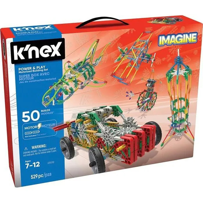 Jeu de construction motorisé - KNEX - Imagine Power & Play - 529 pièces - Unique-0
