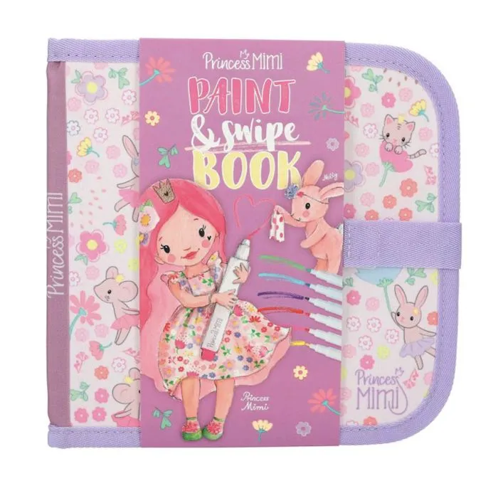 DEPESCHE 12102 PRINCESS MIMI-PAINT & SWIPE BOOK, LIVRE DE COLORIAGE AV-0