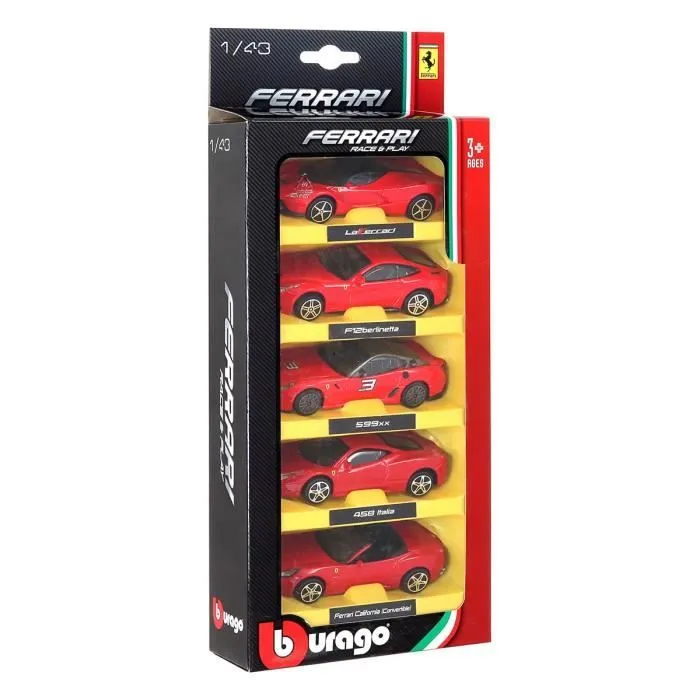 BURAGO Pack 5 voitures Ferrari 1/43ème-3