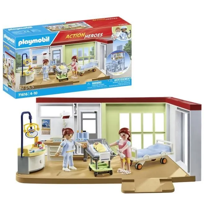 PLAYMOBIL - 71616 - Chambre de maternité-0
