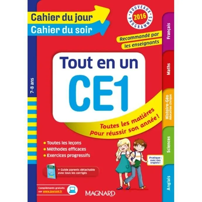 Tout en un CE1 - Edition 2016 - Une structure simple et efficace pour assimiler toutes les notions du programme-0