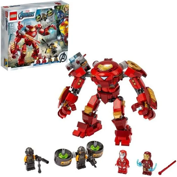 LEGO® Super Heroes 76164 Marvel Avengers Iron Man Hulkbuster contre un agent de l’A.I.M. Cadeau Enfant avec Figurines-0