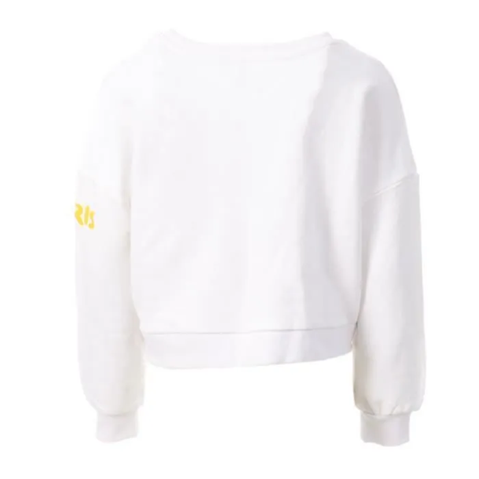 Sweat Fille - TEDDY SMITH - Sami - Blanc - Manches longues - 100% coton-1