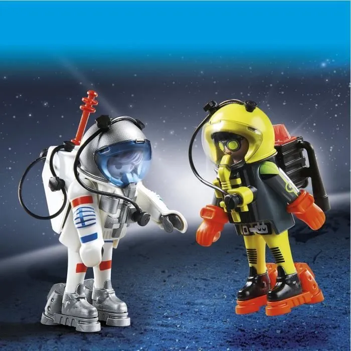 PLAYMOBIL 9448 - Space - Astronautes - Mission sur Mars - Contient 2 personnages et leurs accessoires-1