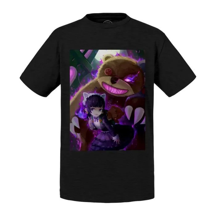 T-shirt Enfant Noir Annie Tibbers League Of Legends Lol Jeux Video-0