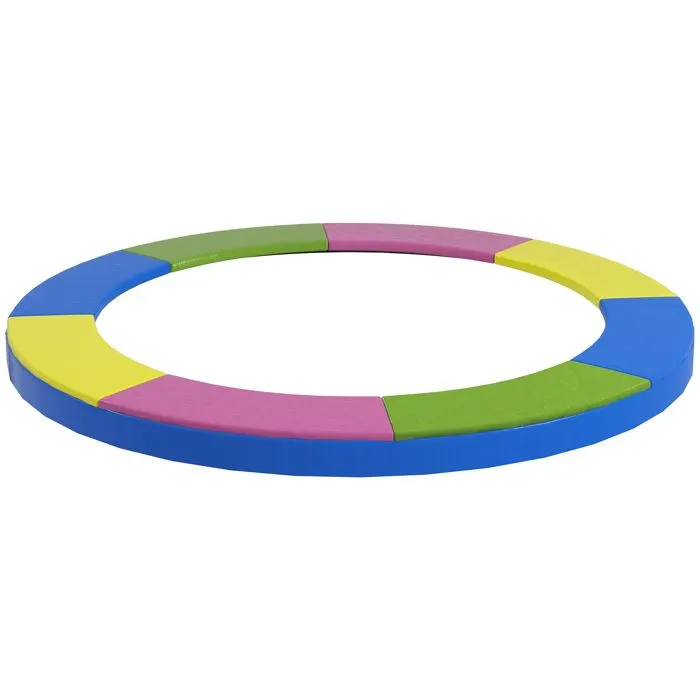 Coussin de protection trampoline 305cm - SPORTNOW - cordon élastique - résistant aux intempéries et UV anti-déchirure - multicolore-0